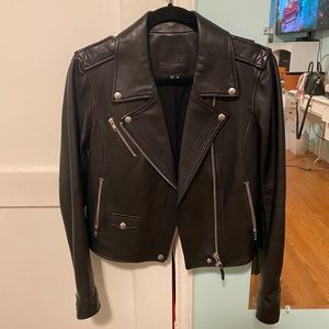 PAIGE Danette Leather Moto Jacket